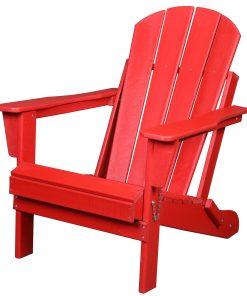 All-Weather Folding Adirondack Chair - Red