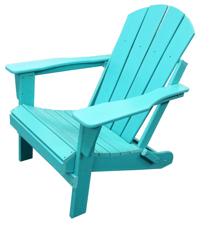 All-Weather Folding Adirondack Chair - Turquoise