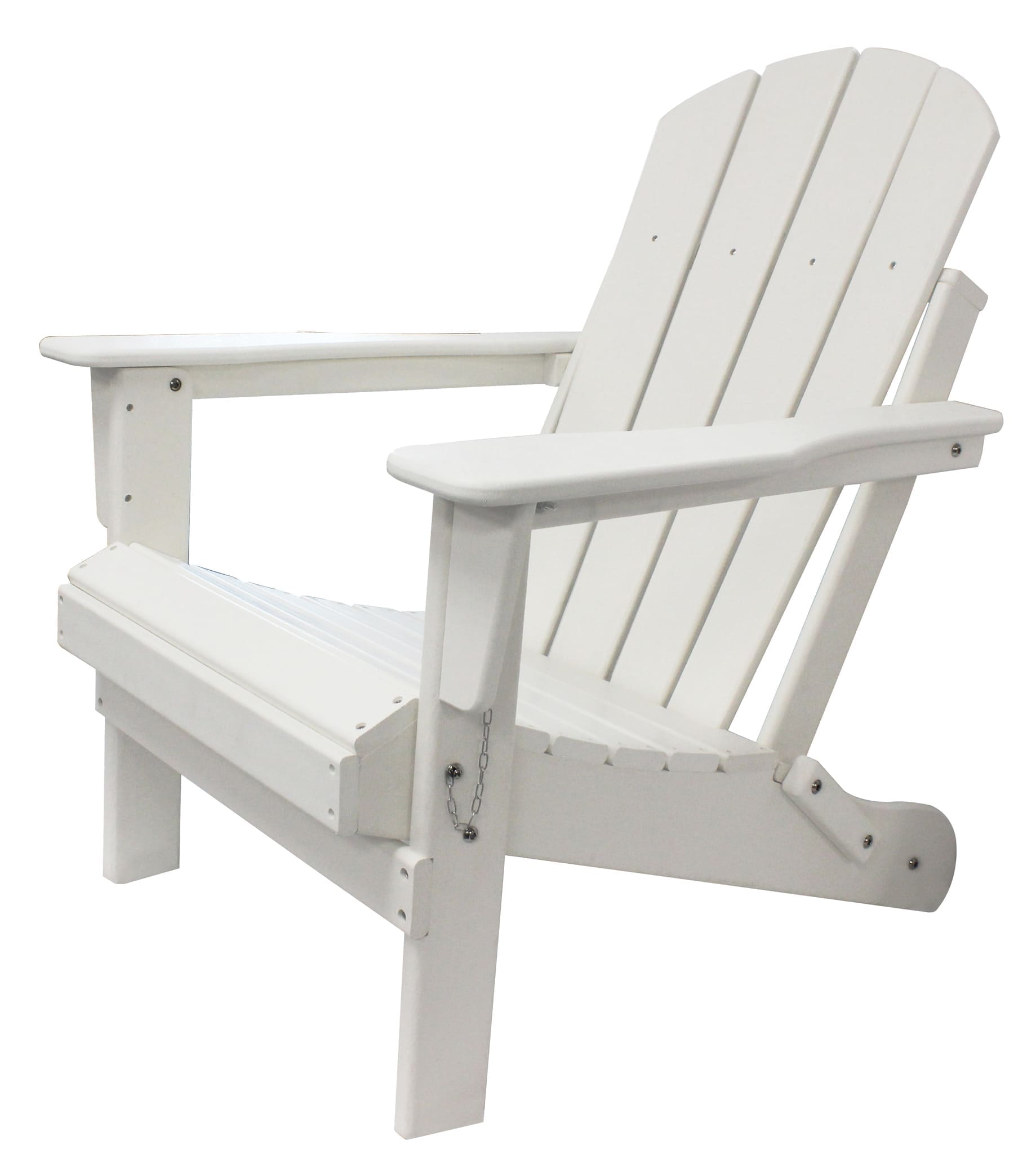 All-Weather Folding Adirondack Chair - White