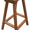 Amber-Log Saddle Stool