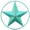 Aqua Star with Ring Wall Décor