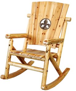 Aspen Fleur-de-lis Medallion Rocker