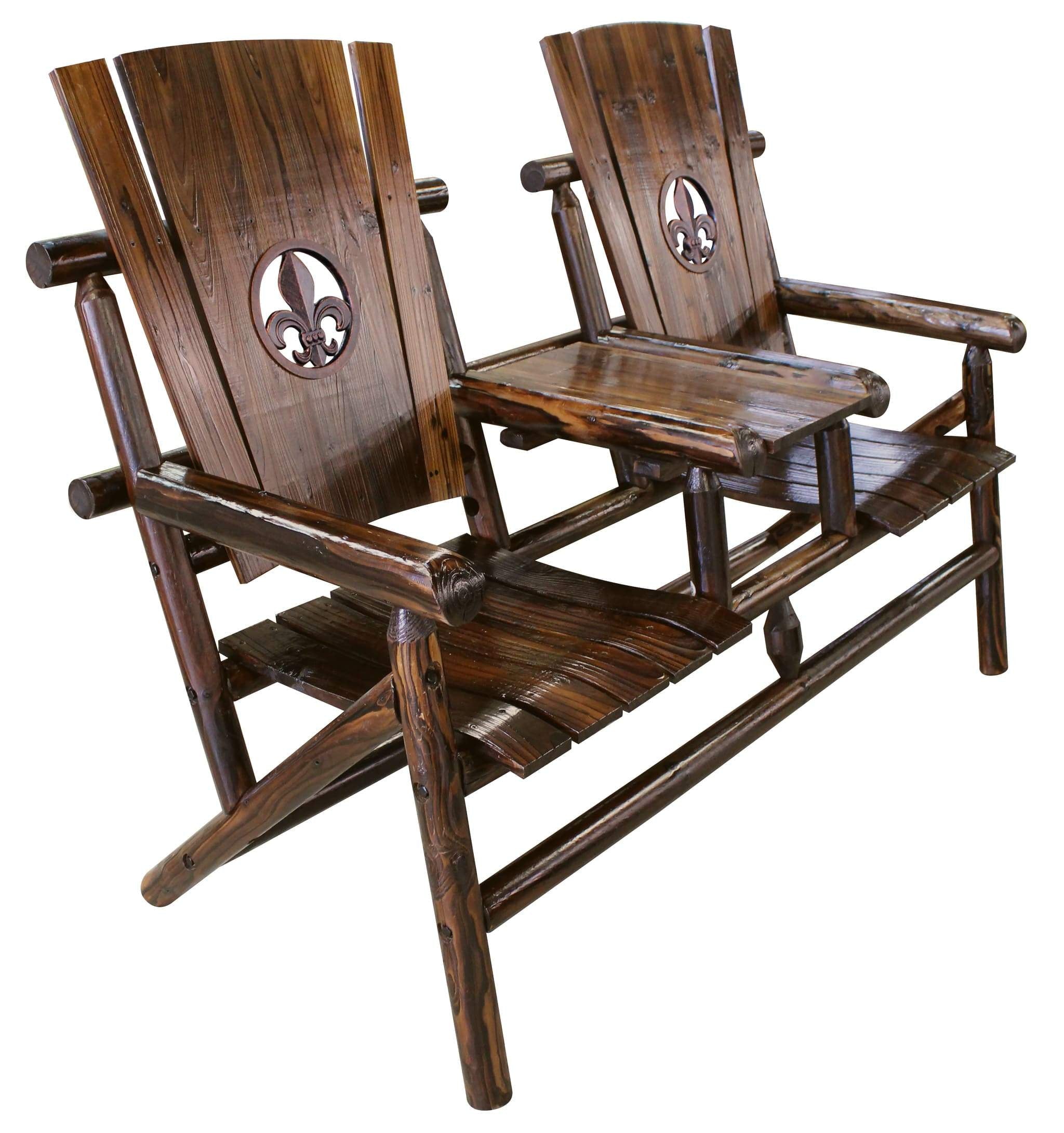 Char-Log FDL Medallion Double Chair with Tray - For Pickup ONLY (Excluding Wholesale Orders)
