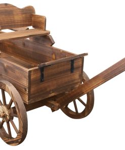 Charred Wagon Planter
