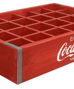 Coca-Cola® Vintage Wooden Crate with Cubbies