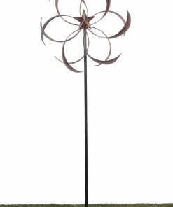Curved Leaf Wind Spinner w/ Star