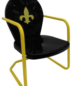 Fleur-de-lis Retro Metal Chair