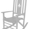 Heartland White Fleur de Lis Classic Rocker