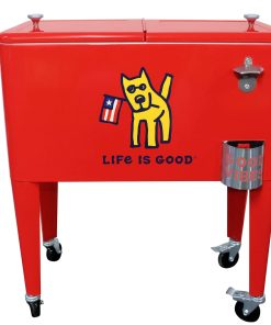 Life is Good® 60qt. Rolling Cooler - Rocket w/Flag