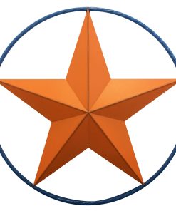 Orange Star with Blue Ring Wall Décor - 29