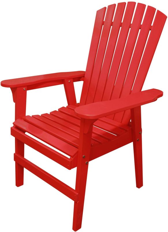 Over-Sized Red Adirondack Chair