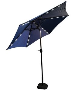Patio Umbrella LED Light Blue 9ft.