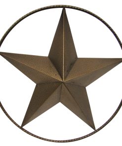 Ringed Bronze Star Wall Décor - 23