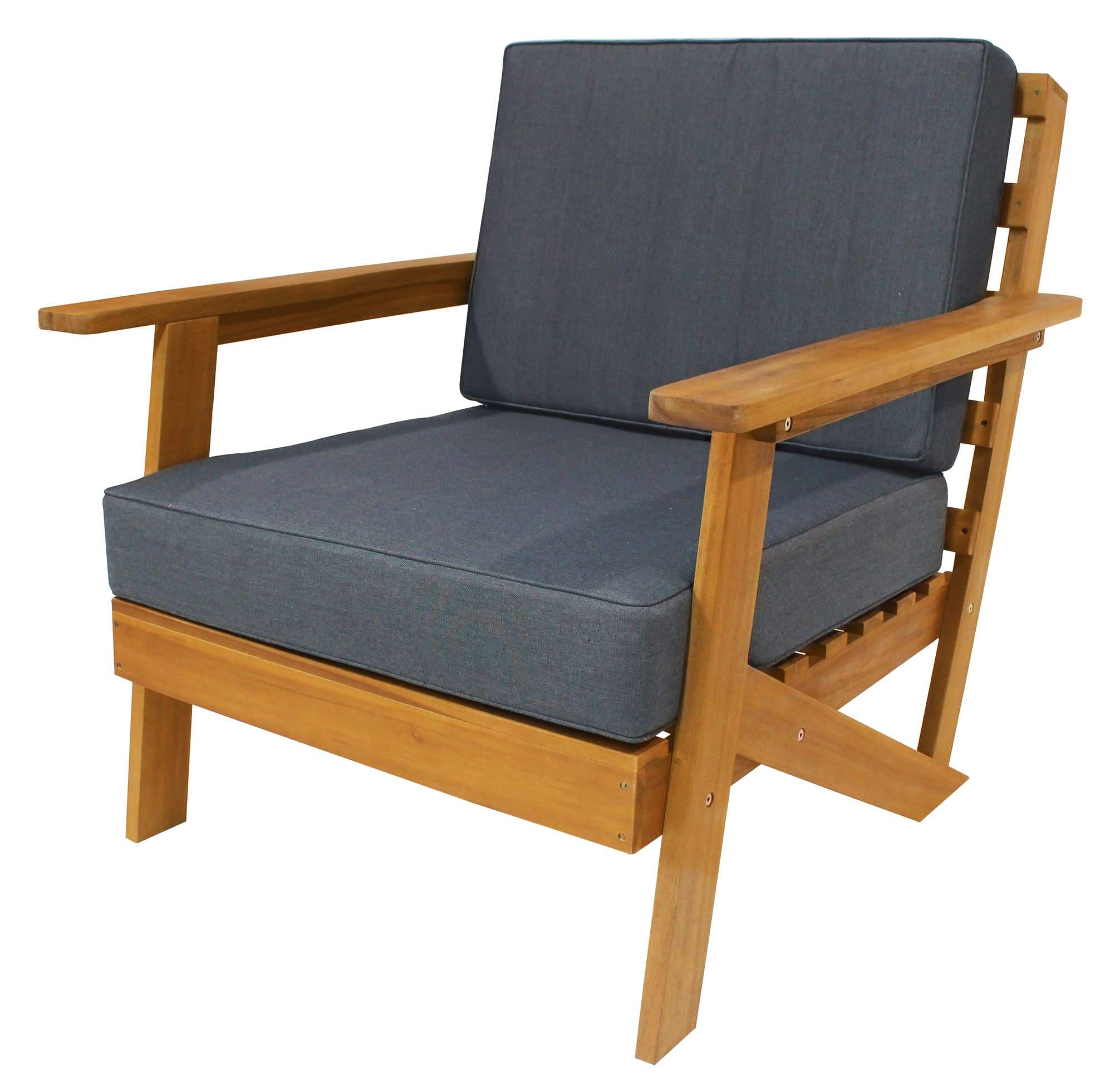 Rustic Sofa Armchair with Cushions